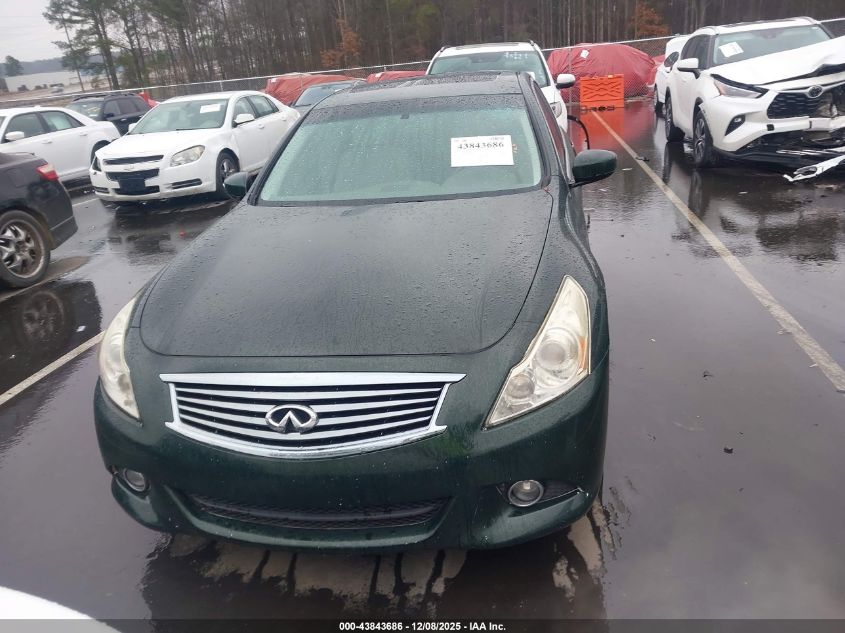 2013 Infiniti G37X VIN: JN1CV6AR6DM750048 Lot: 43843686