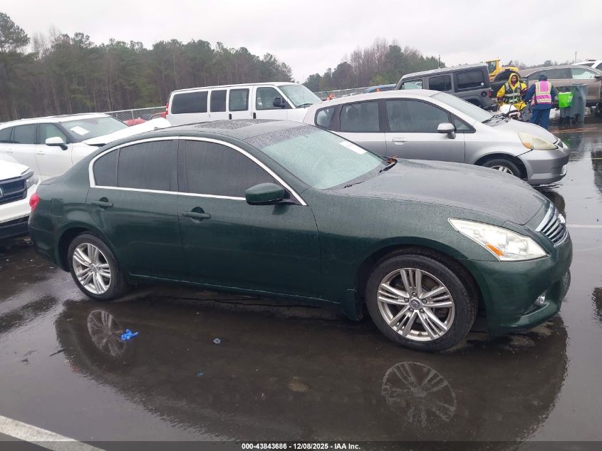 2013 Infiniti G37X VIN: JN1CV6AR6DM750048 Lot: 43843686