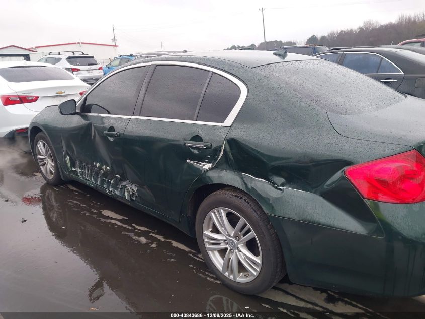 2013 Infiniti G37X VIN: JN1CV6AR6DM750048 Lot: 43843686