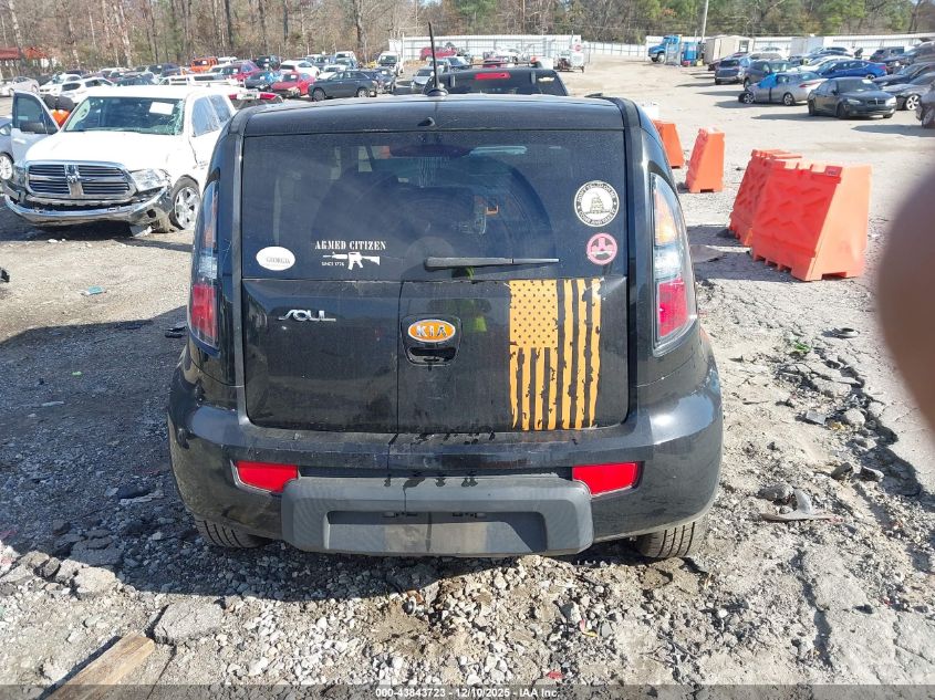 2010 Kia Soul + VIN: KNDJT2A21A7138694 Lot: 43843723
