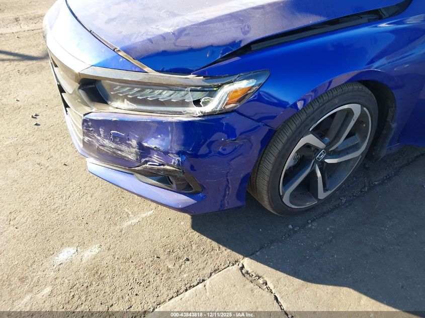 2022 Honda Accord Sport VIN: 1HGCV1F37NA075254 Lot: 43843818