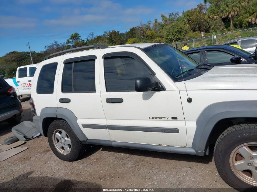2007 Jeep Liberty Sport VIN: 1J4GL48K77W561834 Lot: 43843827