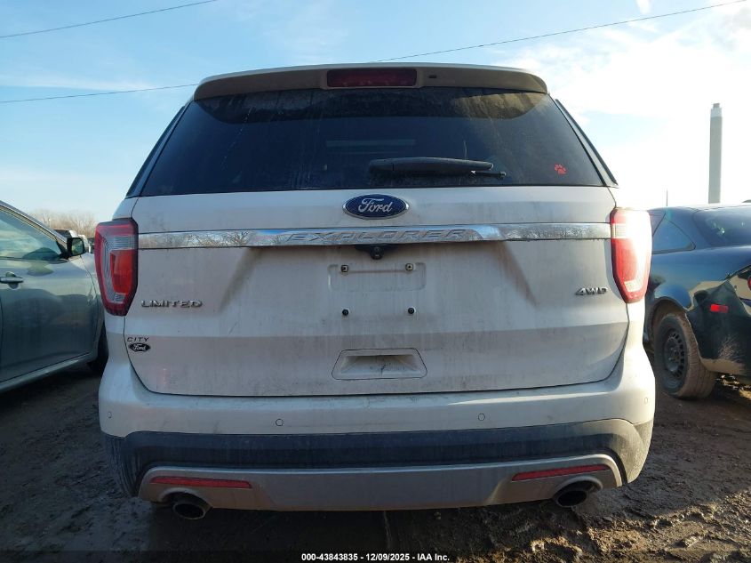 2017 Ford Explorer Limited VIN: 1FM5K8F84HGC20154 Lot: 43843835