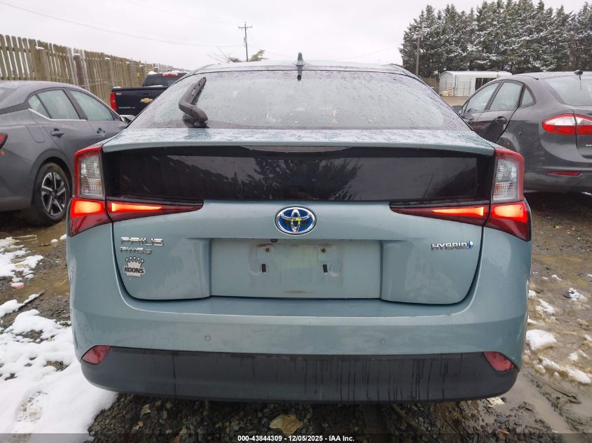 2019 Toyota Prius Le VIN: JTDL9RFU0K3002494 Lot: 43844309