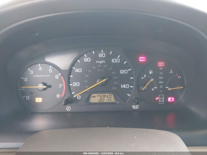 2001 Honda Accord 3.0 Ex VIN: 1HGCG16571A043622 Lot: 43844362