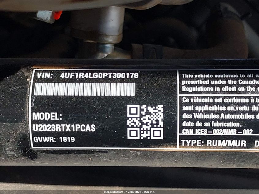 2023 Arctic Cat Wildcat Xx VIN: 4UF1R4LG0PT300178 Lot: 43844621