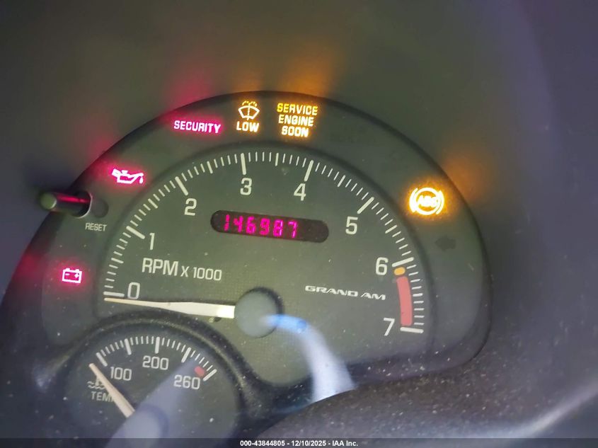 2000 Pontiac Grand Am Se1 VIN: 1G2NF52E0YC541526 Lot: 43844805