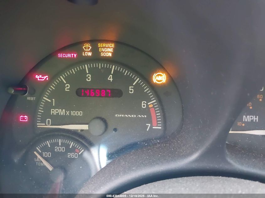 2000 Pontiac Grand Am Se1 VIN: 1G2NF52E0YC541526 Lot: 43844805