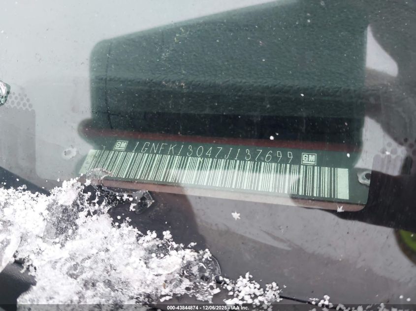 2007 Chevrolet Tahoe Ltz VIN: 1GNFK13047J137699 Lot: 43844874