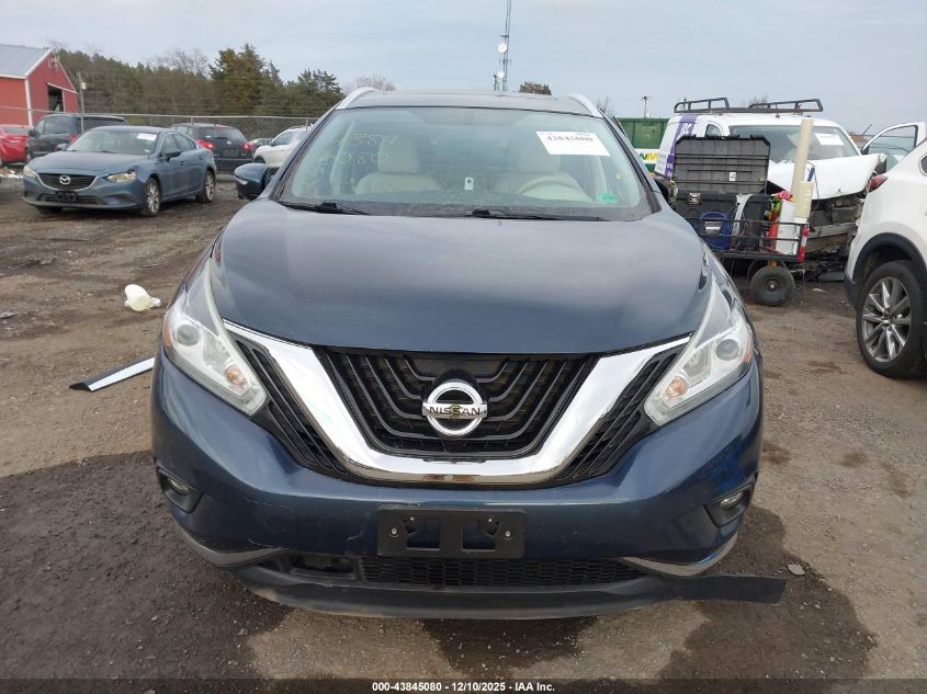 2015 Nissan Murano Sl VIN: 5N1AZ2MHXFN274965 Lot: 43845080