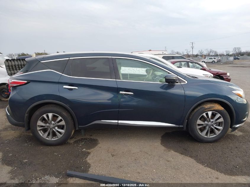 2015 Nissan Murano Sl VIN: 5N1AZ2MHXFN274965 Lot: 43845080