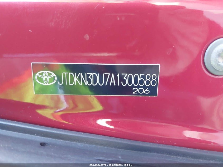 JTDKN3DU7A1300588 2010 TOYOTA PRIUS photo no. 9