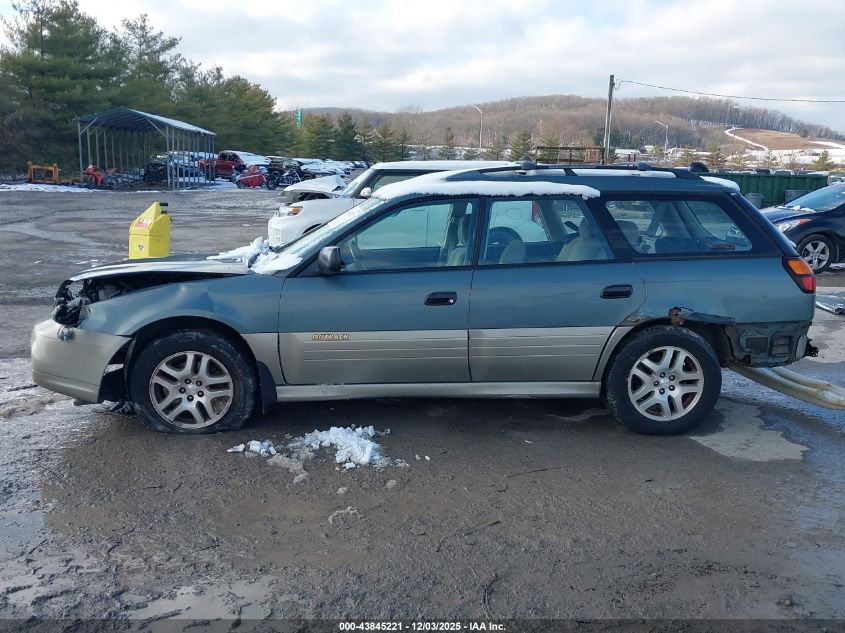 2002 Subaru Outback VIN: 4S3BH665227600830 Lot: 43845221