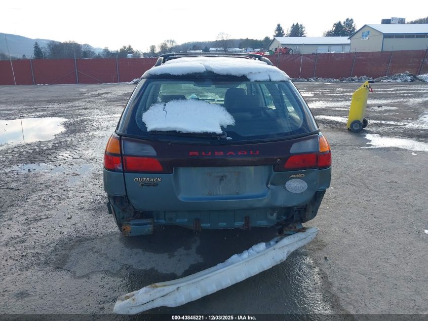 2002 Subaru Outback VIN: 4S3BH665227600830 Lot: 43845221
