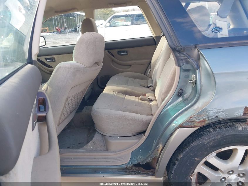 2002 Subaru Outback VIN: 4S3BH665227600830 Lot: 43845221