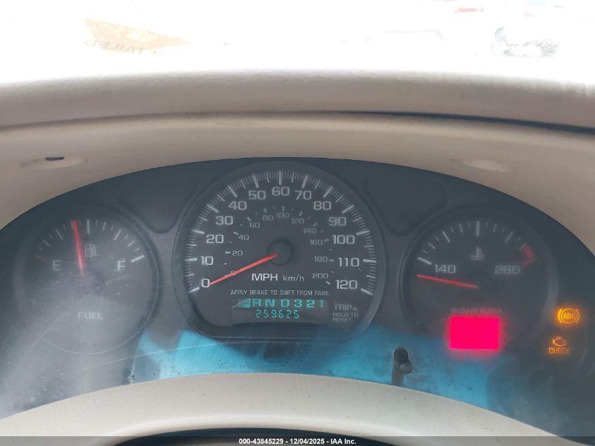 2001 Chevrolet Impala VIN: 2G1WF52E219210209 Lot: 43845229