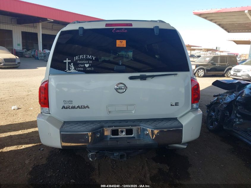 2005 Nissan Armada Le VIN: 5N1AA08A85N728282 Lot: 43845240