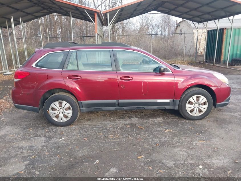 2011 Subaru Outback 2.5I VIN: 4S4BRBAC1B3412492 Lot: 43845315
