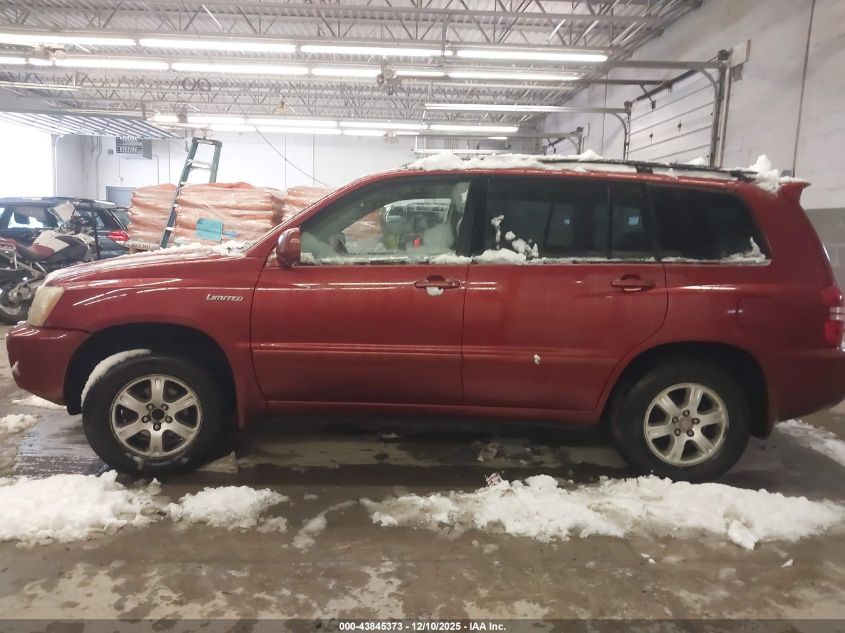 2002 Toyota Highlander Limited V6 VIN: JTEHF21A920054786 Lot: 43845373