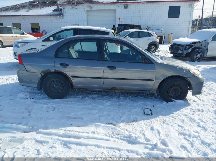 2005 Honda Civic Vp VIN: 2HGES16495H532917 Lot: 43845465