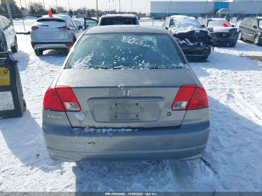 2005 Honda Civic Vp VIN: 2HGES16495H532917 Lot: 43845465