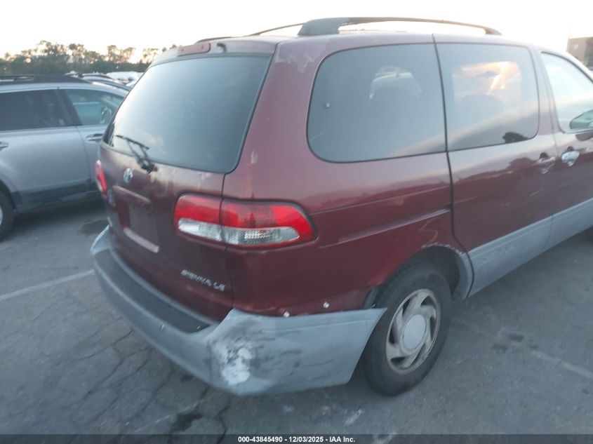 2001 Toyota Sienna Le VIN: 4T3ZF13C71U358002 Lot: 43845490