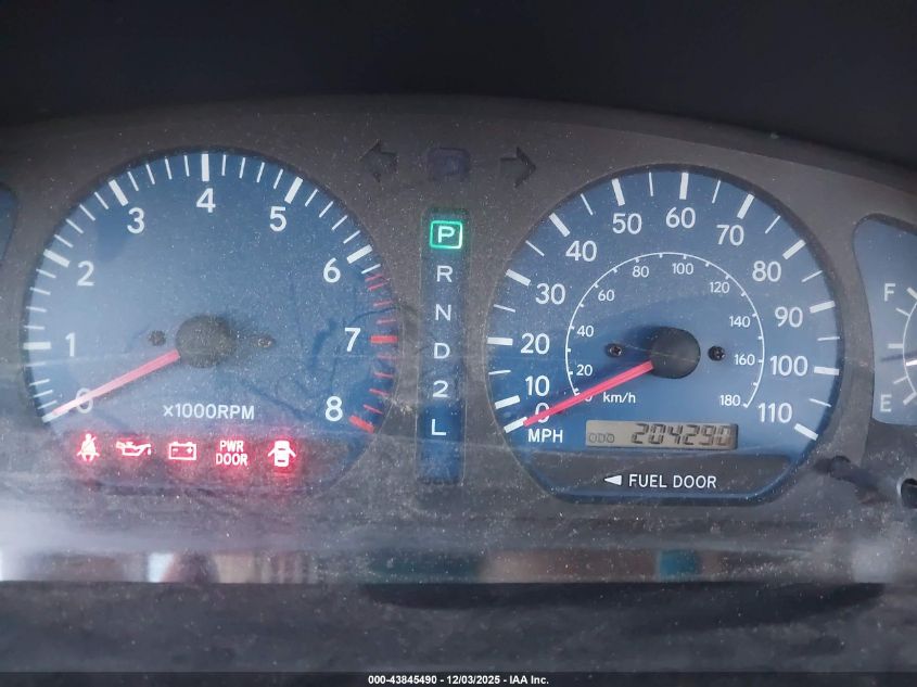 2001 Toyota Sienna Le VIN: 4T3ZF13C71U358002 Lot: 43845490