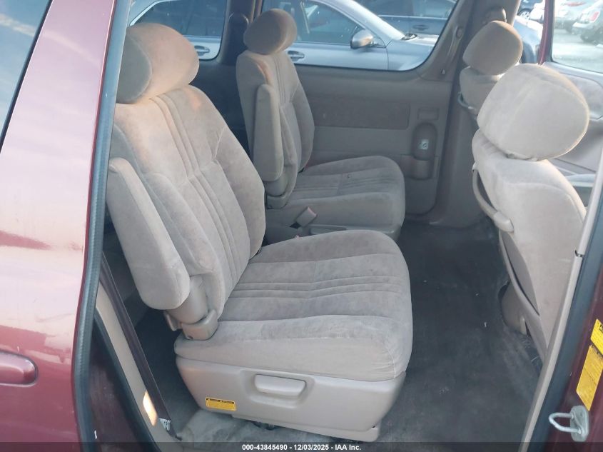 2001 Toyota Sienna Le VIN: 4T3ZF13C71U358002 Lot: 43845490