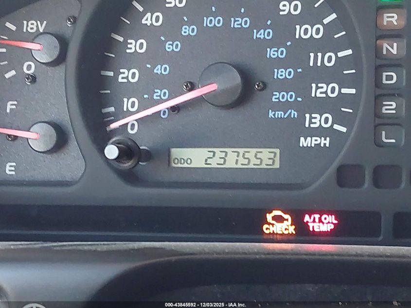 2002 Toyota Land Cruiser VIN: JTEHT05J922025025 Lot: 43845592