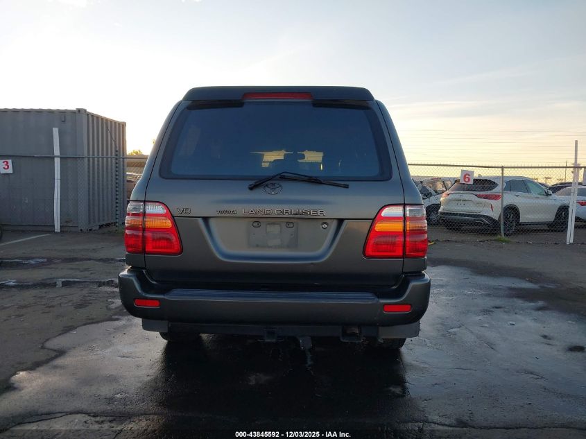 2002 Toyota Land Cruiser VIN: JTEHT05J922025025 Lot: 43845592