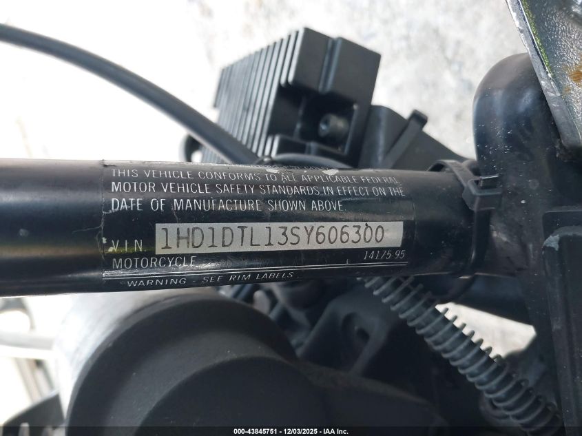 1995 Harley-Davidson Flhtc Ultra Shrine VIN: 1HD1DTL13SY606300 Lot: 43845751