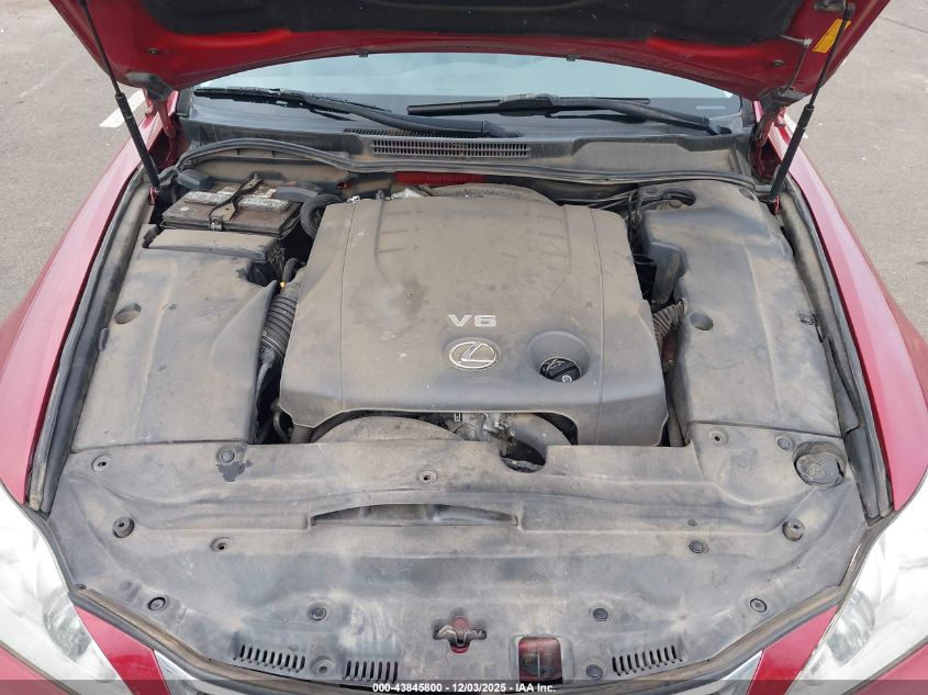 2009 Lexus Is 250 VIN: JTHCK262895032513 Lot: 43845800