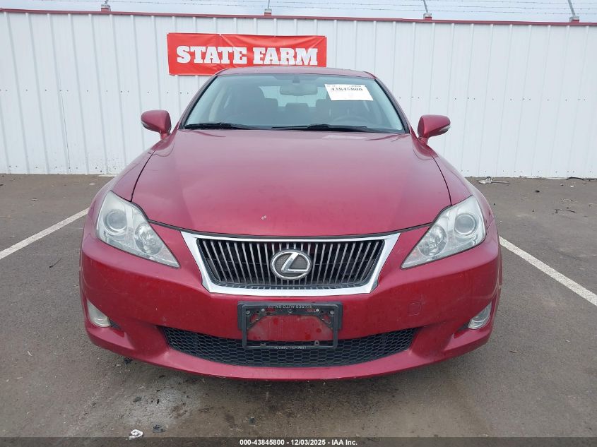 2009 Lexus Is 250 VIN: JTHCK262895032513 Lot: 43845800