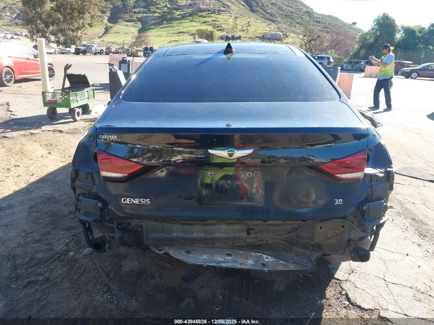 2016 Hyundai Genesis 3.8 VIN: KMHGN4JE0GU129260 Lot: 43845836