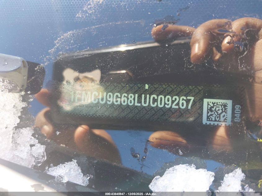 2020 Ford Escape Se VIN: 1FMCU9G68LUC09267 Lot: 43845947