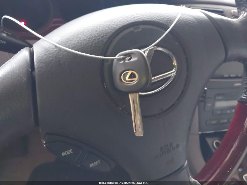 2004 Lexus Es 330 VIN: JTHBA30G745037185 Lot: 43846003