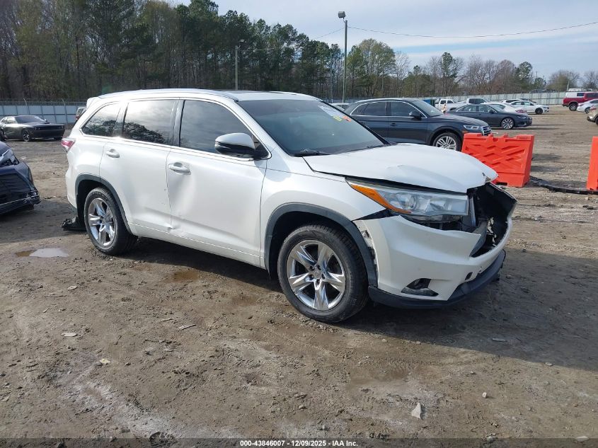 TOYOTA HIGHLANDER LIMITED PLATINUM V6