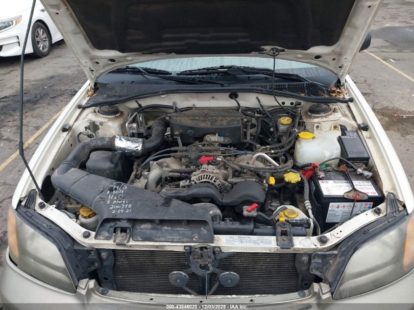 2002 Subaru Outback VIN: 4S3BH665227602027 Lot: 43846020