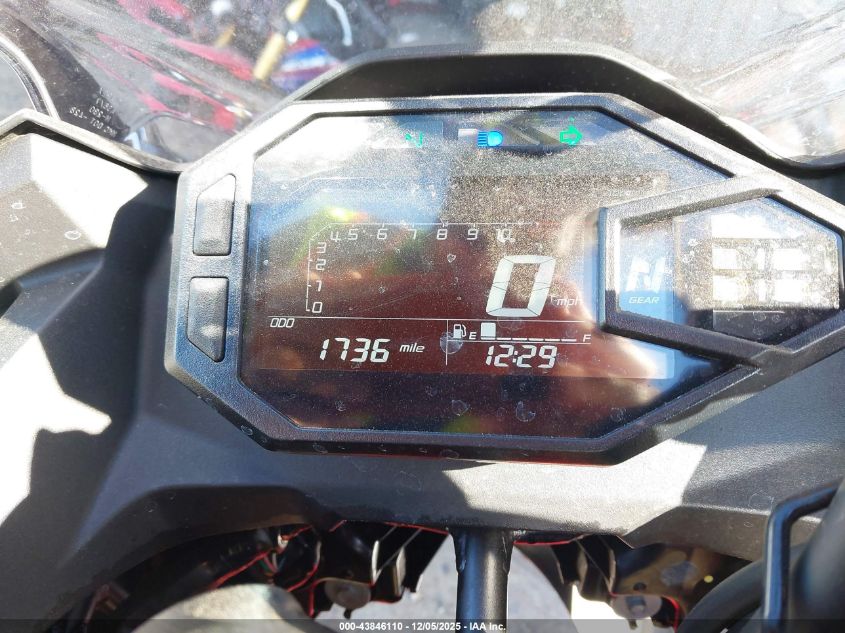 2025 Kawasaki Ex500 VIN: ML5EXGG16SDA68451 Lot: 43846110