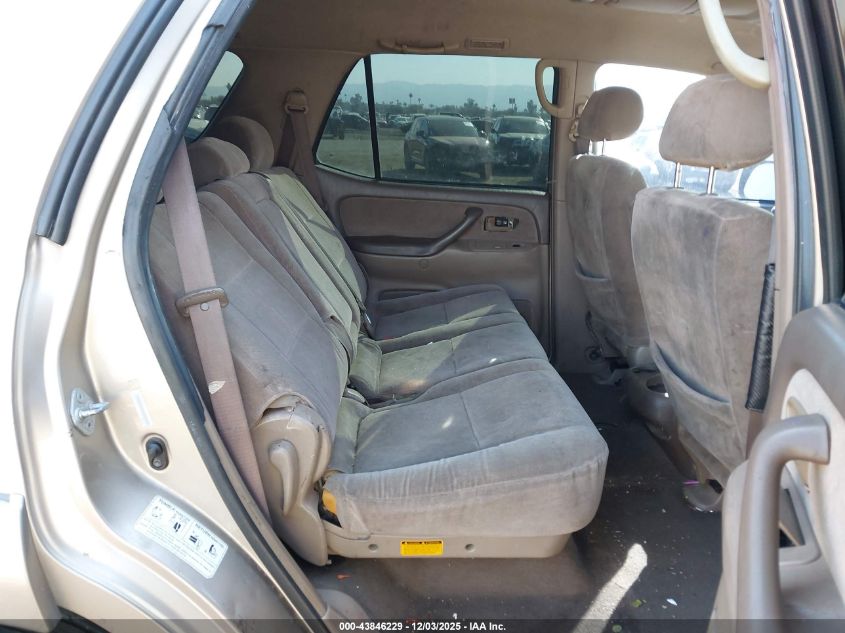 2001 Toyota Sequoia Sr5 V8 VIN: 5TDZT34AX1S035582 Lot: 43846229