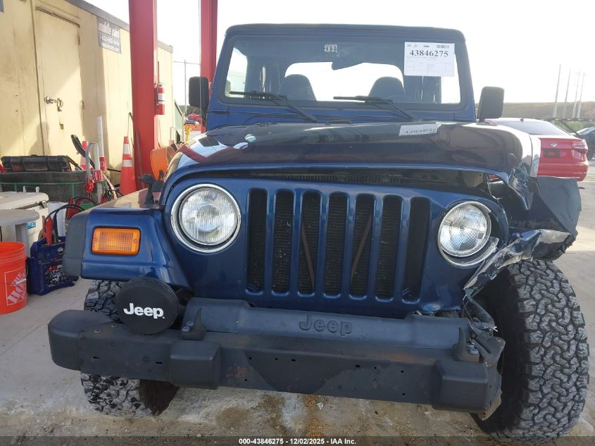 2002 Jeep Wrangler Sport VIN: 1J4FA49S62P737288 Lot: 43846275