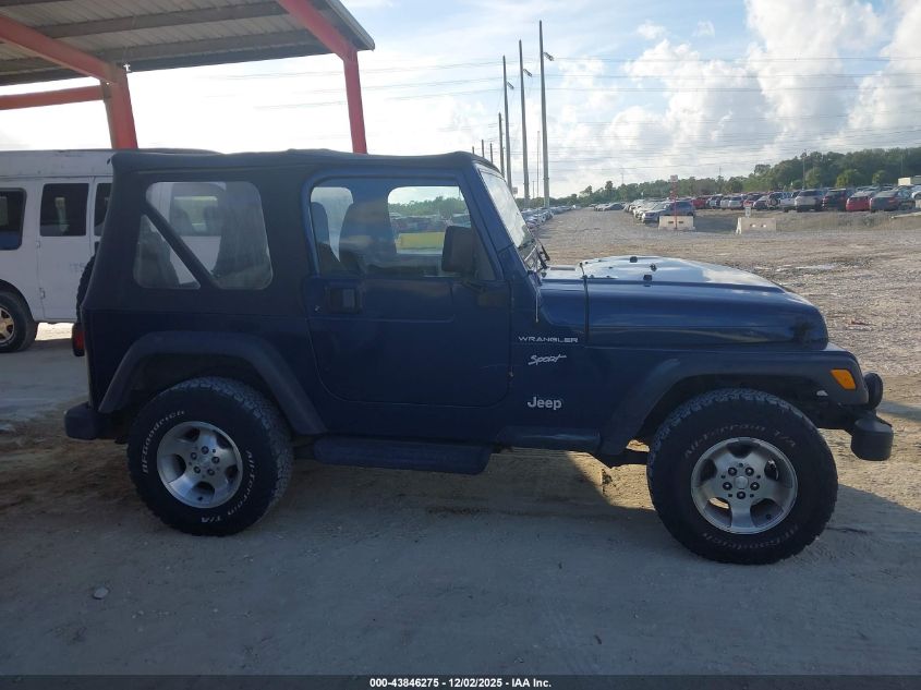 2002 Jeep Wrangler Sport VIN: 1J4FA49S62P737288 Lot: 43846275