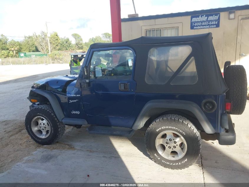 2002 Jeep Wrangler Sport VIN: 1J4FA49S62P737288 Lot: 43846275