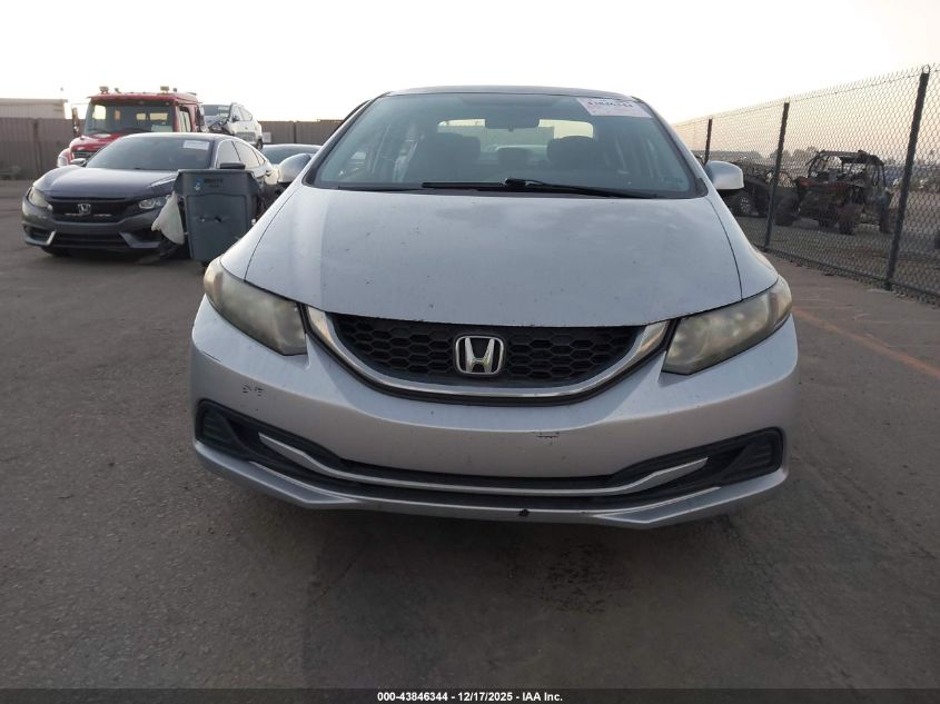 2013 Honda Civic Lx VIN: 2HGFB2F57DH548518 Lot: 43846344