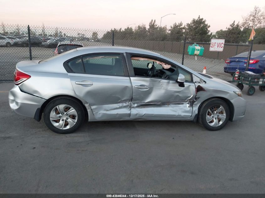 2013 Honda Civic Lx VIN: 2HGFB2F57DH548518 Lot: 43846344