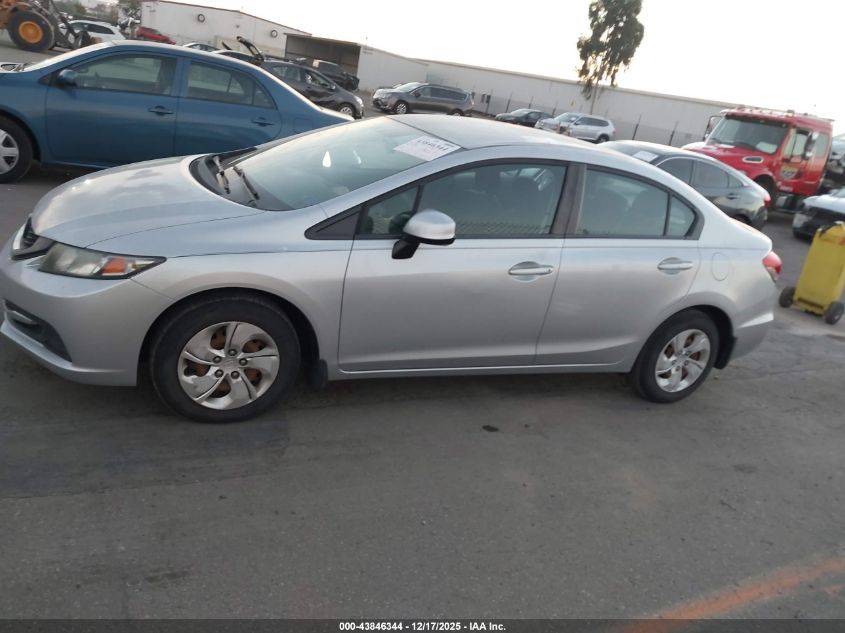 2013 Honda Civic Lx VIN: 2HGFB2F57DH548518 Lot: 43846344