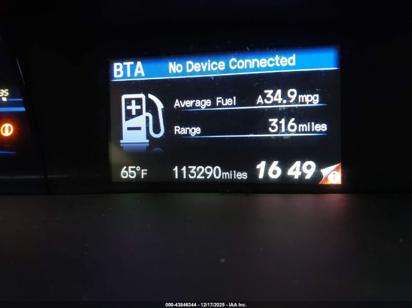 2013 Honda Civic Lx VIN: 2HGFB2F57DH548518 Lot: 43846344