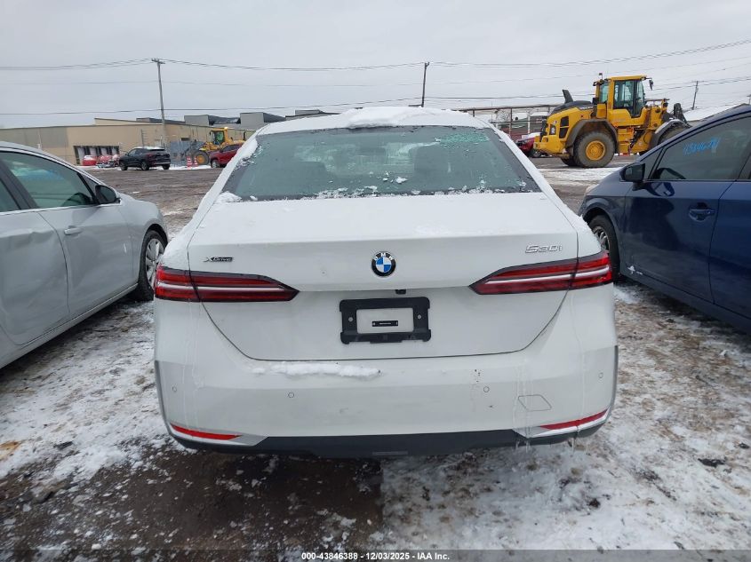 2026 BMW 530I xDrive VIN: WBA53FJ00TCV72040 Lot: 43846388
