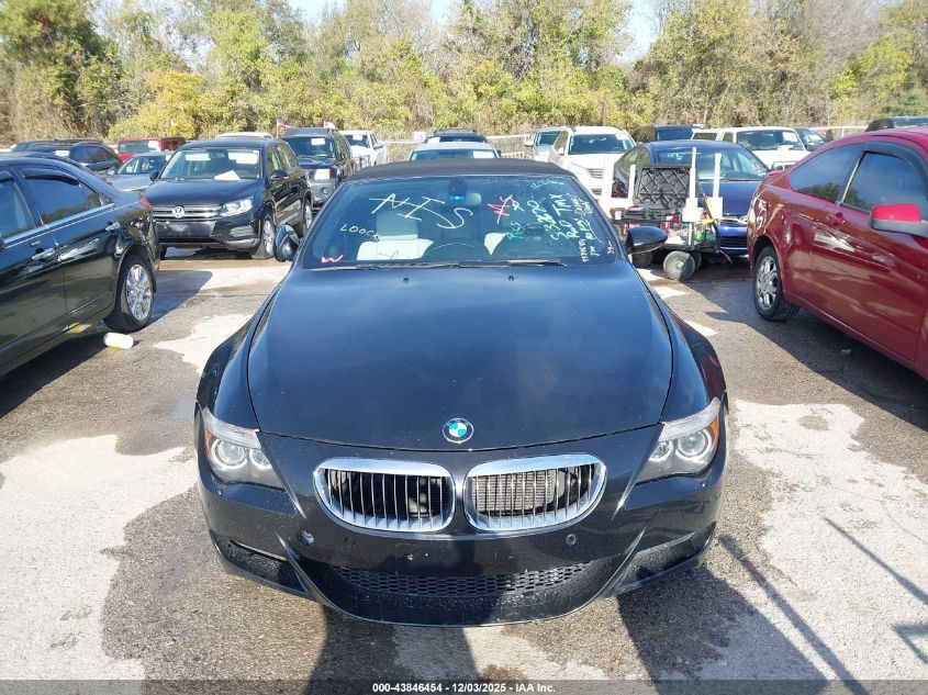 2007 BMW M6 VIN: WBSEK93587CS32620 Lot: 43846454