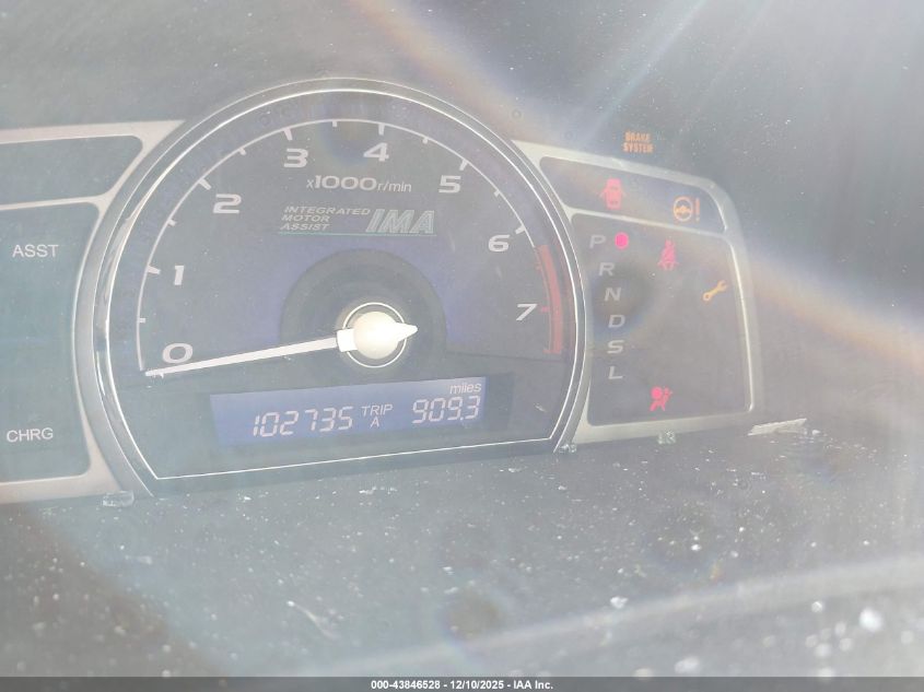 2008 Honda Civic Hybrid VIN: JHMFA36218S028714 Lot: 43846528